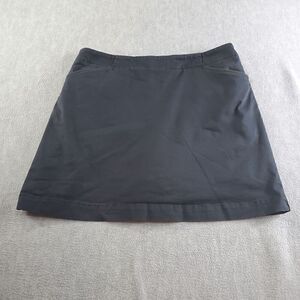 Nike Golf Skort Womens 12 Blue Athletic Stretch Dri Fit Back Zip Pockets Skirt